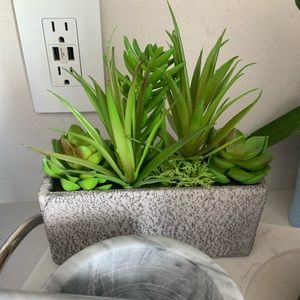 Plastic green plant